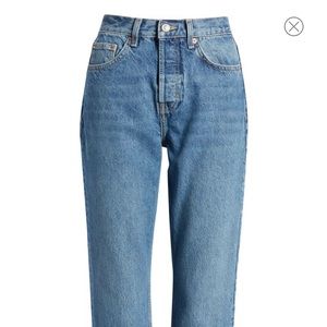 Topshop Cotton Straight Leg Jeans NWT